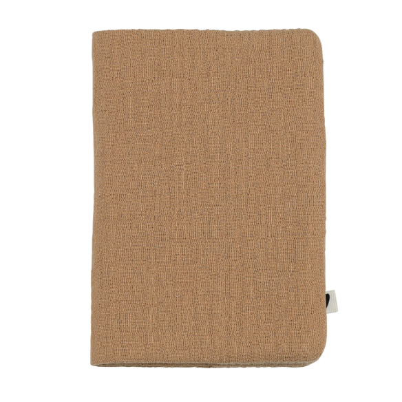 porte protège passeport gaze camel