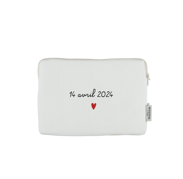 pochette ipad housse tablette gaze ecru