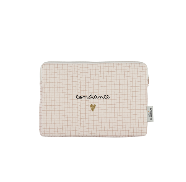 pochette ipad housse tablette gaze petits carreaux