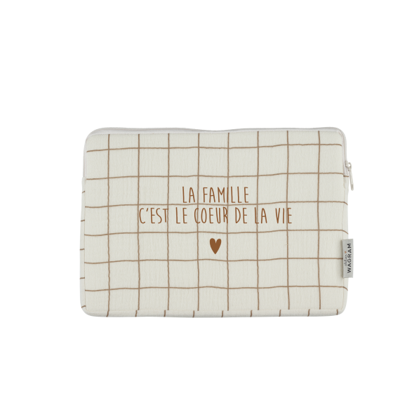pochette ipad housse tablette gaze grands carreaux