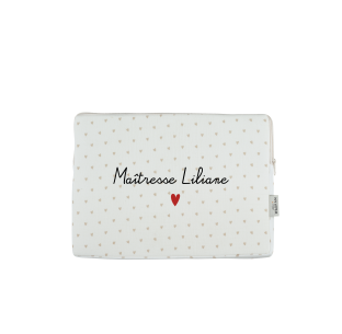 pochette ipad housse tablette gaze coeurs