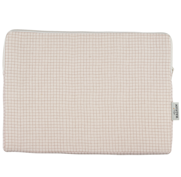 pochette ordinateur housse gaze petits carreaux