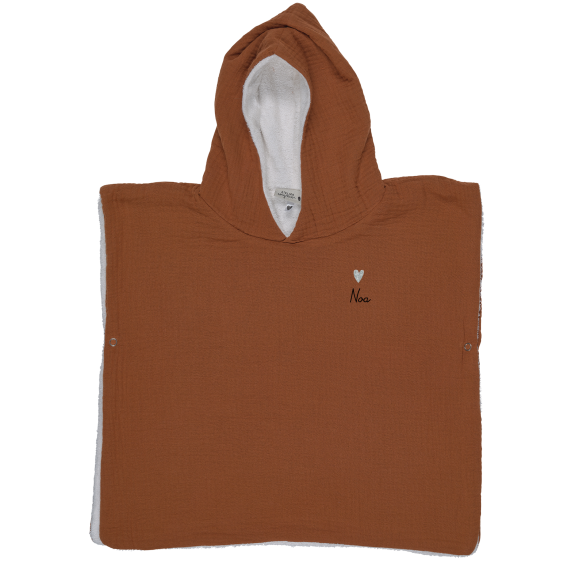 poncho gaze de coton caramel poncho gaze de coton caramel