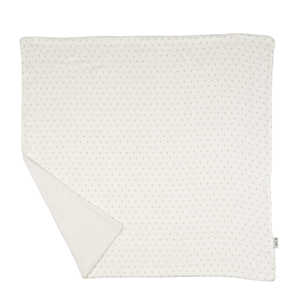 couverture pilou moumoute gaze coeurs