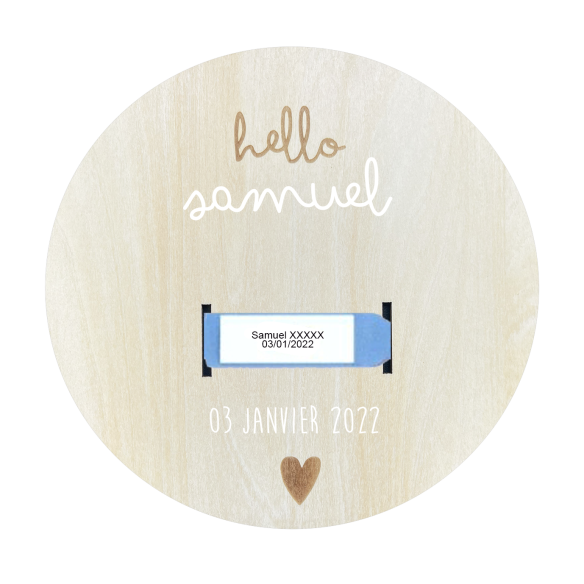 Porte bracelet naissance