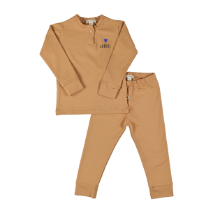 ensemble homewear coton caramel