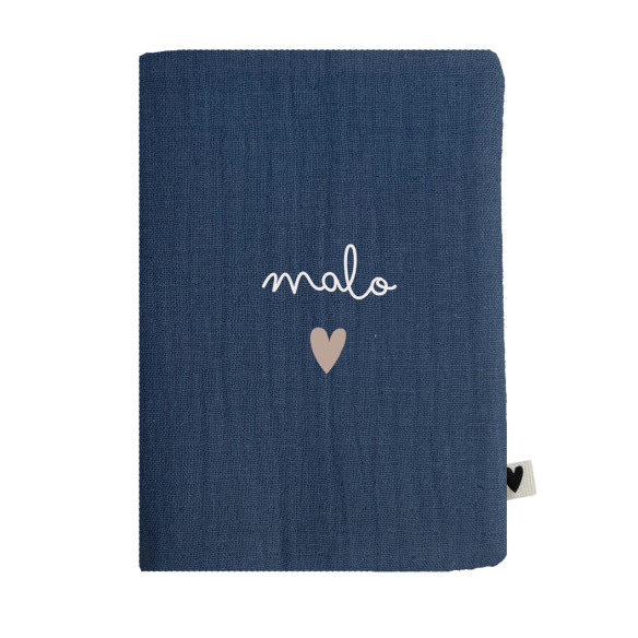 porte protège passeport gaze bleu jean