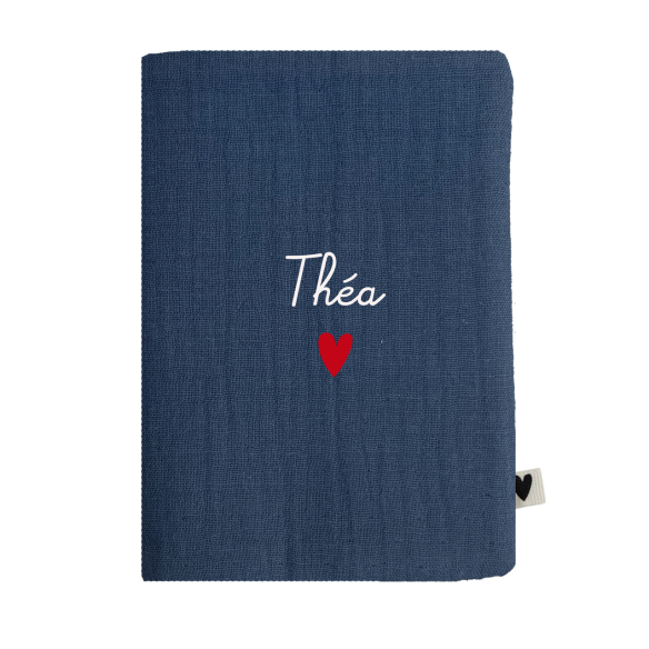 porte protège passeport gaze bleu jean