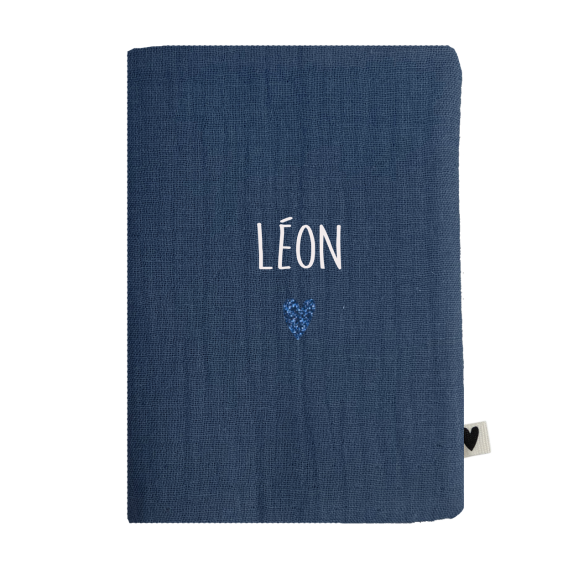 porte protège passeport gaze bleu jean