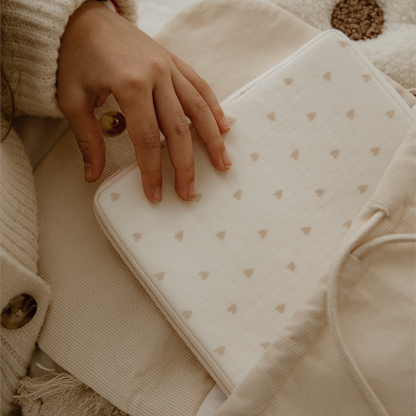 Sac à dos personnalisé en velours côtelé brique