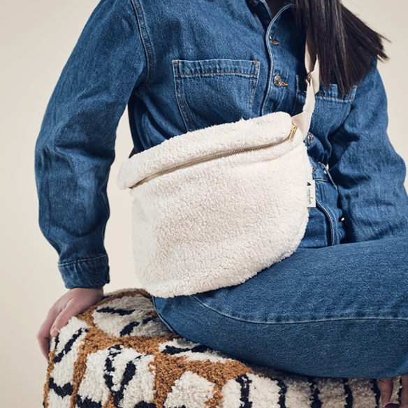 sac banane adulte velours brique