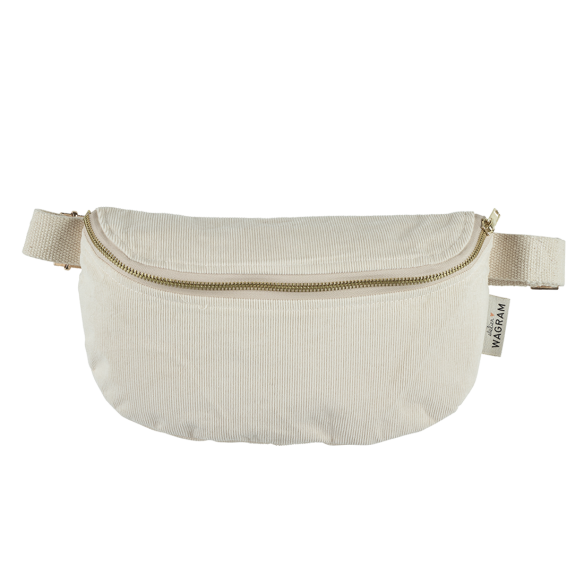 sac banane enfant velours ecru