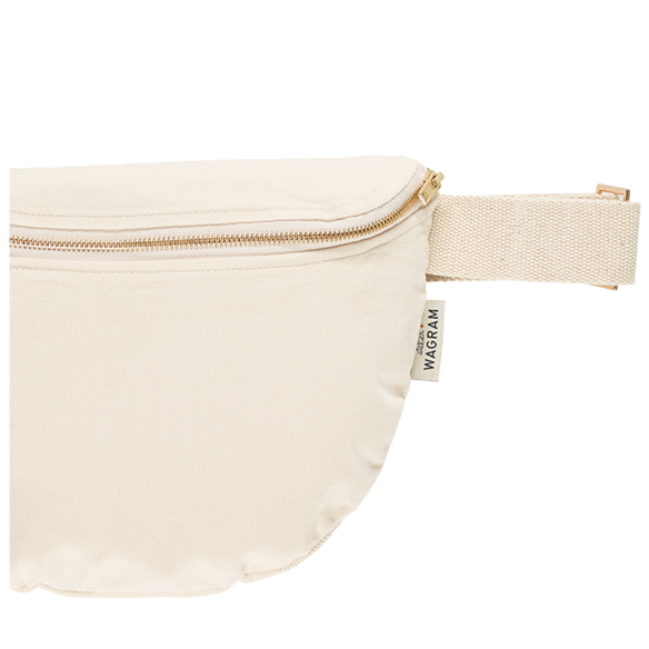 sac banane adulte velours ecru