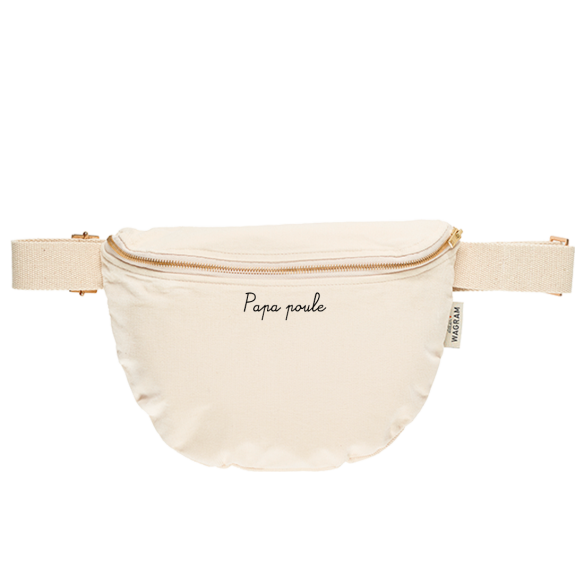 sac banane adulte velours ecru