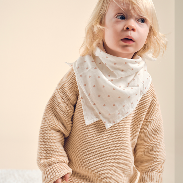 foulard lange coeur 50x50cm