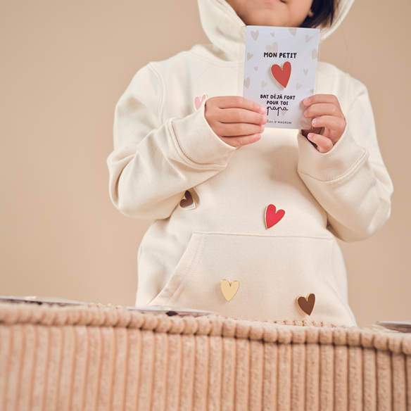 pins carte love marron