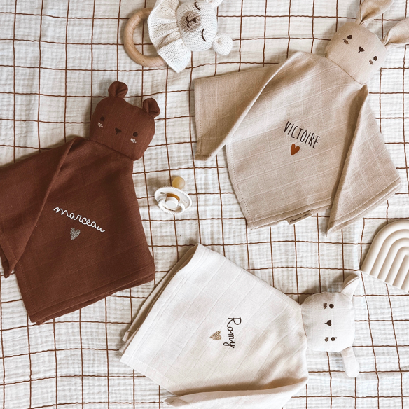 Doudou lange lapin ecru Doudou lange lapin ecru