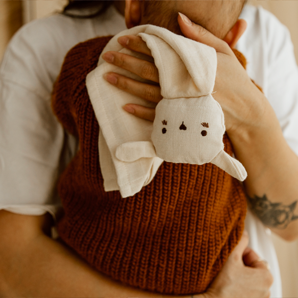 Doudou lange agneau ecru