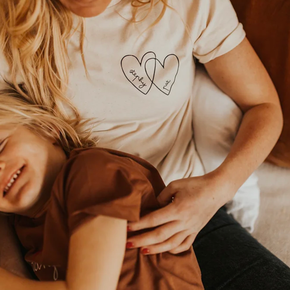 T-shirt double love personnalisable