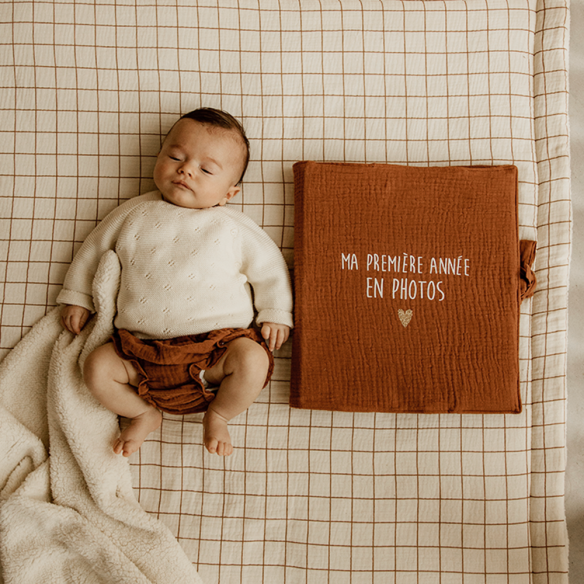 bloomer gaze de coton caramel personnalisable