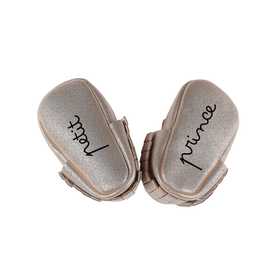 chaussons bébé simili cuir personnalisé