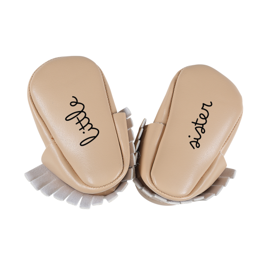 chaussons bébé simili cuir personnalisé