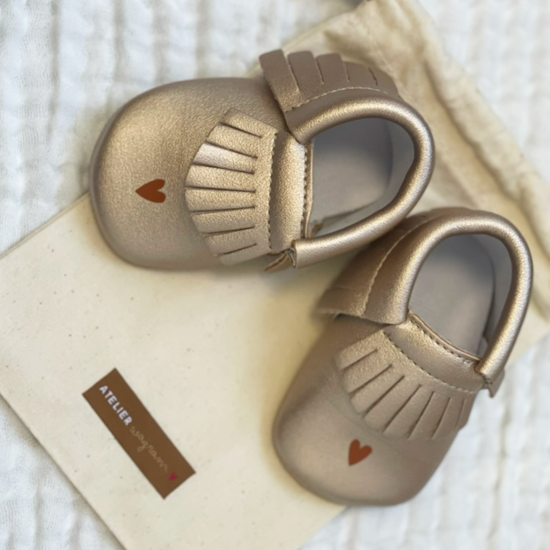 chaussons bébé simili cuir personnalisé