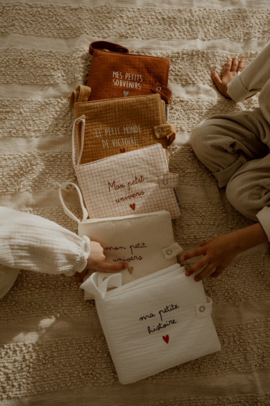 Mini album photo gaze grands carreaux personnalisable