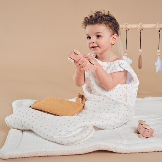 Couverture Bébé Personnalisée Avec Nom Brodé - Coton Tricoté Doux, Choix De Couleurs (crème, Rose, Lavande) - Cadeau De Naissance Ou Baptême
