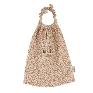 serviette de cantine gaze léopard
