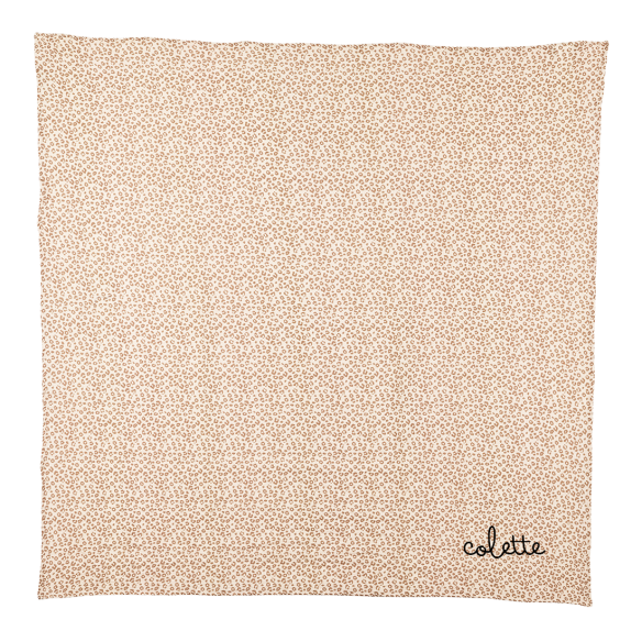 lange personnalisable gaze de coton léopard