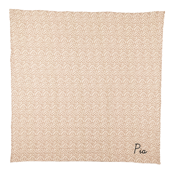 lange personnalisable gaze de coton léopard