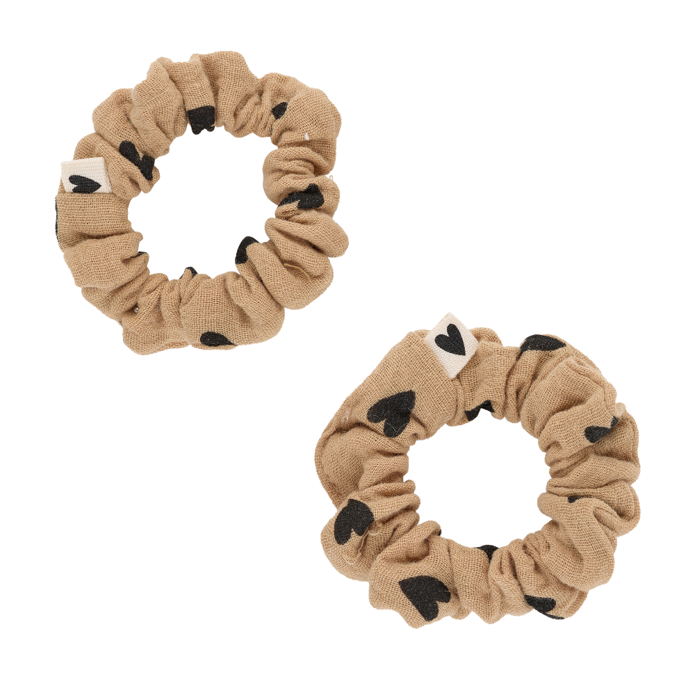 gaze coeurs beige